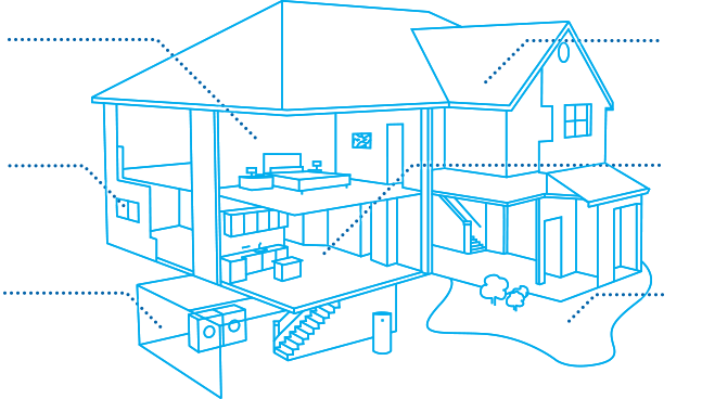 Home Floor Plans with ADT Alarm